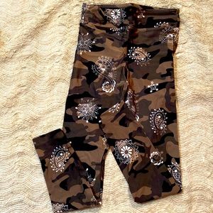 Koral High Rise Energy Legging in Camo Green